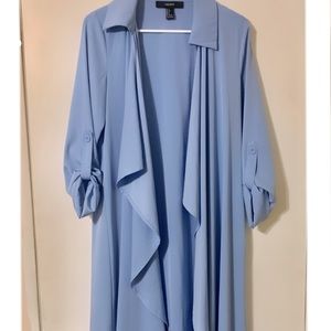 Forever 21 Long Duster/Cardigan Polyester Material Worn Only Once!